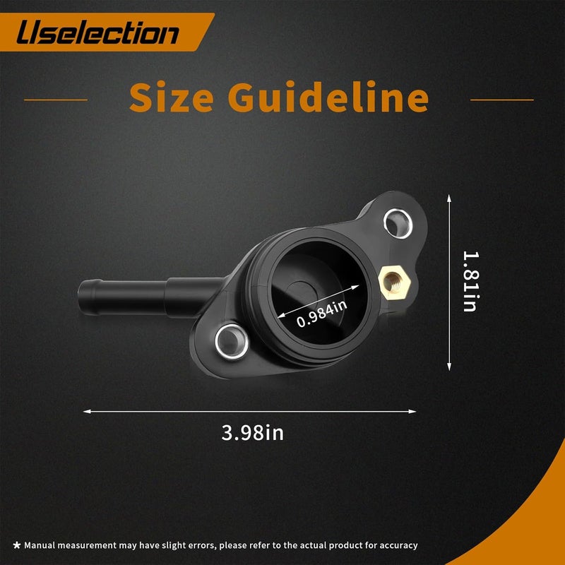 Uselection 06K121132 Coolant Connector 06K121132J Replacement For Audi A1 A3 A4 A5 A6 A7 Q2 Q3 Q5 Q7 For VW Golf Jetta Passat Tiguan Polo Touran (Regular) - Image 3